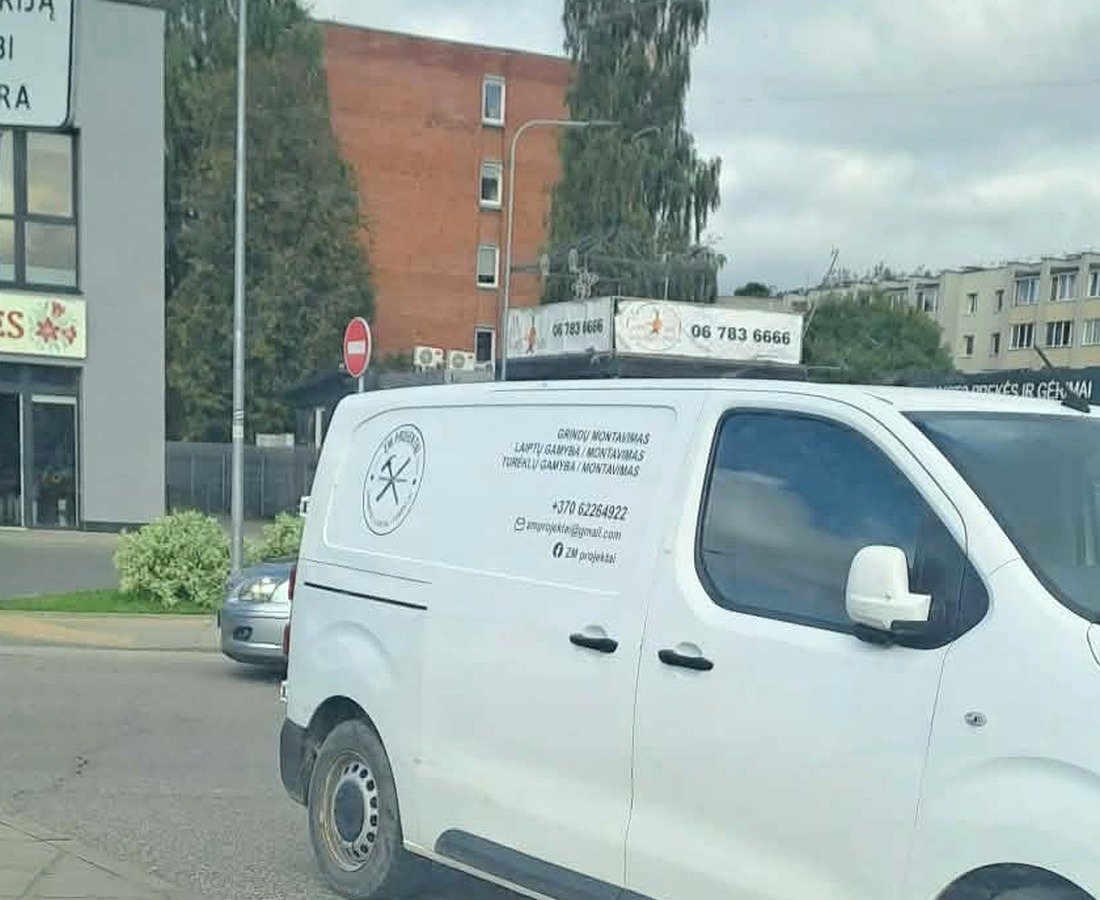 ZM Projektai darbo automobilio ženklinimas